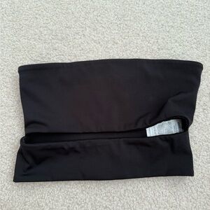 Edikted black tube top with slit